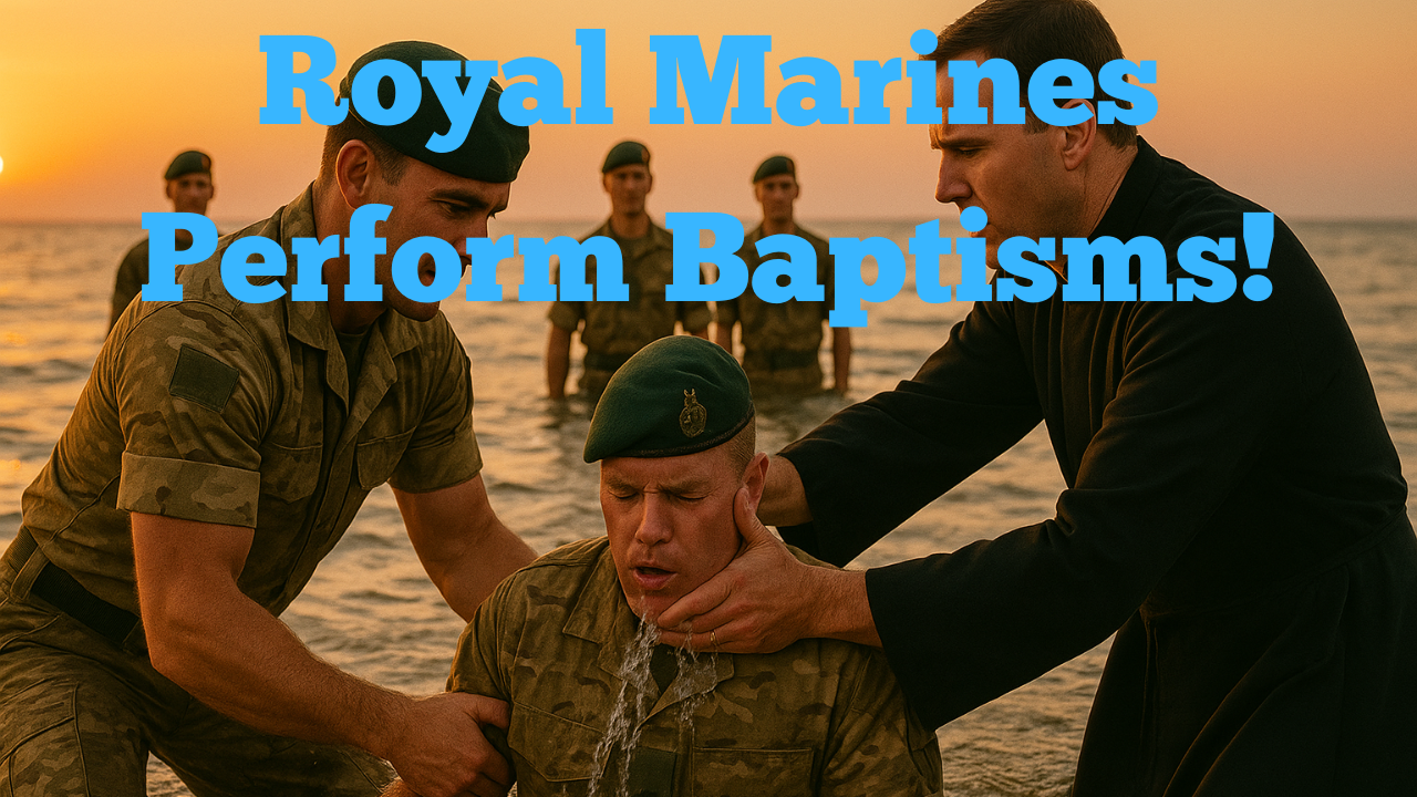 Royal Marines Perform Baptisms!
